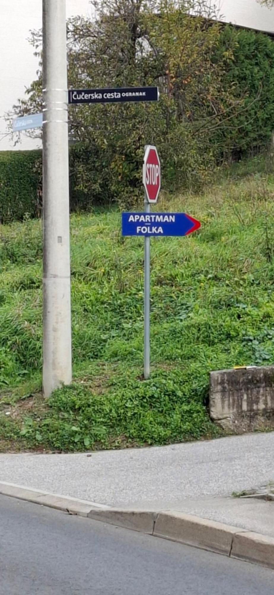 Apartman Folka Free Parking Záhřeb Exteriér fotografie